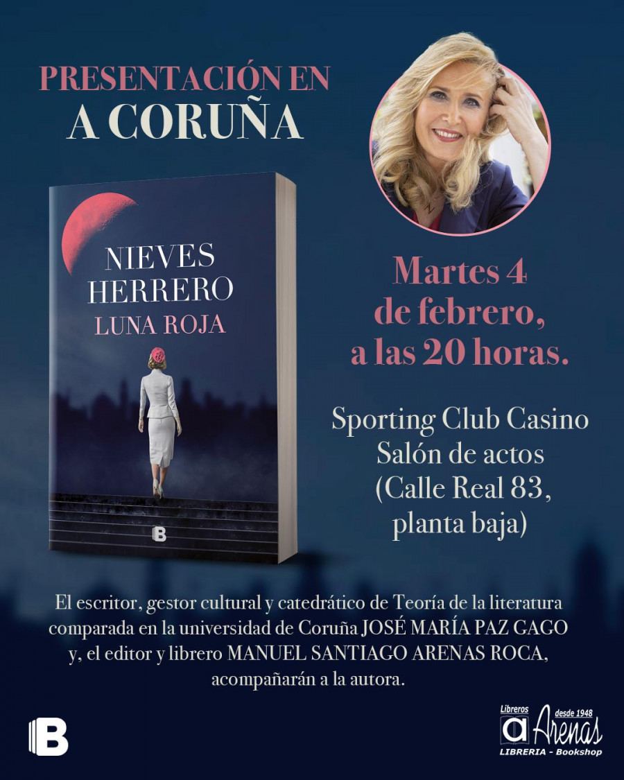 Nieves Herrero presenta este martes su nuevo libro en la librería Arenas