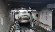 Arde un vehículo aparcado en un cobertizo de Vixoi, en Bergondo