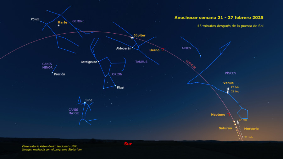 Dónde y cuándo ver en A Coruña los siete planetas alineados en cielo