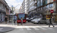 La avenida de Os Mallos recuperará en dos meses el estacionamiento en línea
