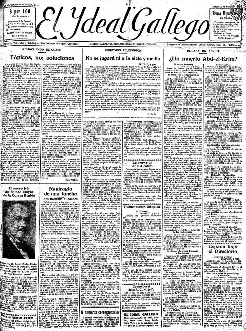 Portada 05 marzo 1925