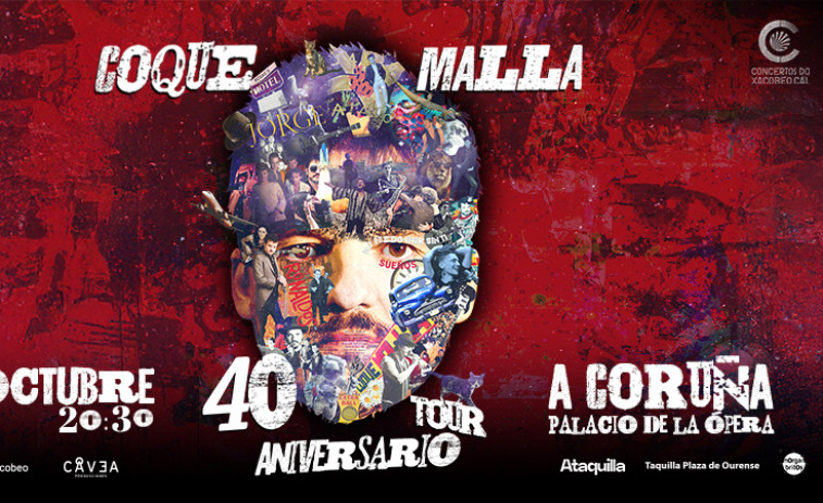 Las entradas para ver a Coque Malla en A Coruña, a la venta este jueves