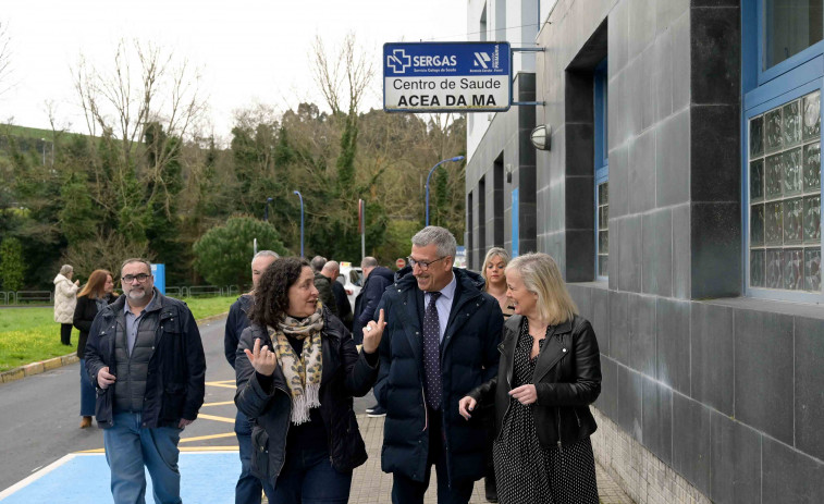 Recta final para las obras en los accesos y el aparcamiento del centro de salud de Culleredo