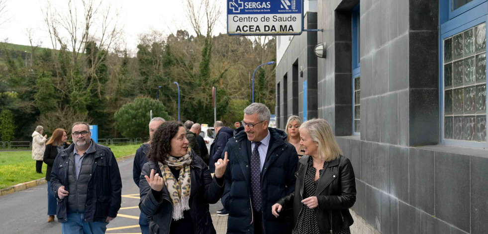 Recta final para las obras en los accesos y el aparcamiento del centro de salud de Culleredo