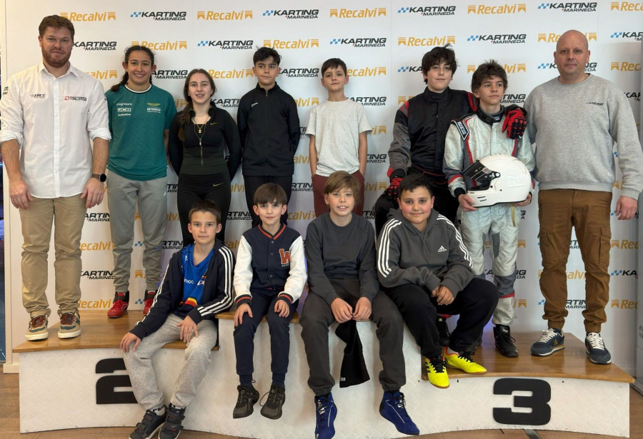 Cuatro coruñeses, una oleirense y una arteixana competirán en el Campeonato Karting Marineda