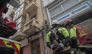 Los Bomberos intervienen en un edificio centenario de A Coruña