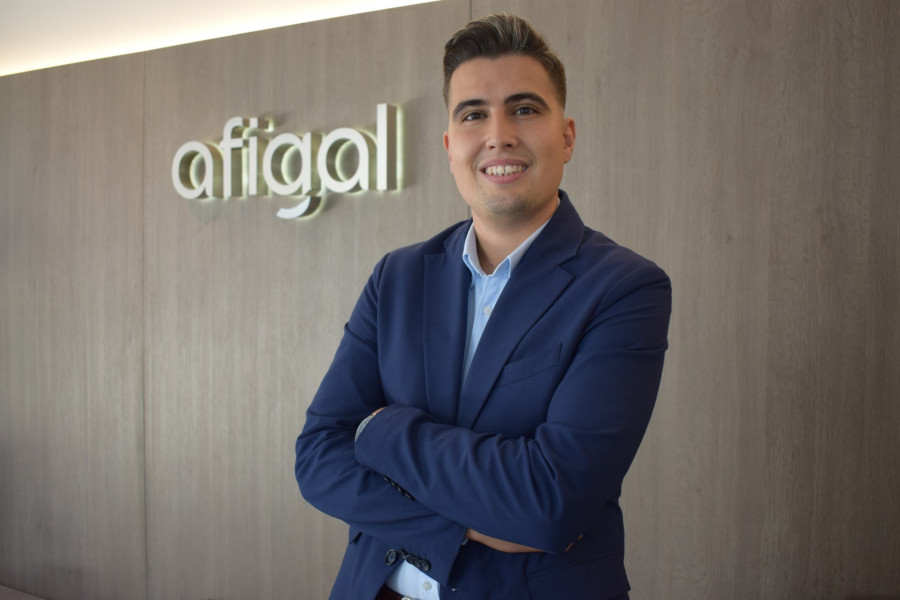 Iván Ferreiro, jefe de zona A Coruña de Afigal: "El 30% de los avales de Afigal van dirigidos a apoyar el emprendimiento"