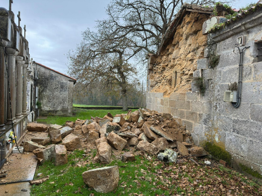 La reconstrucción del muro de Tiobre se realizará “cuanto antes” y costará casi 42.000 euros