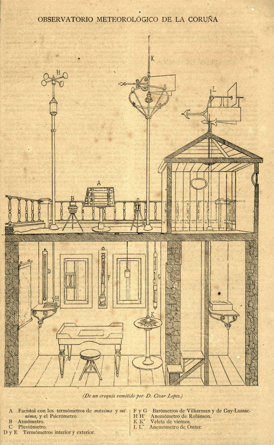 El antiguo pazo del marqués de Camarasa, sede de los primeros estudios climatológicos de A Coruña