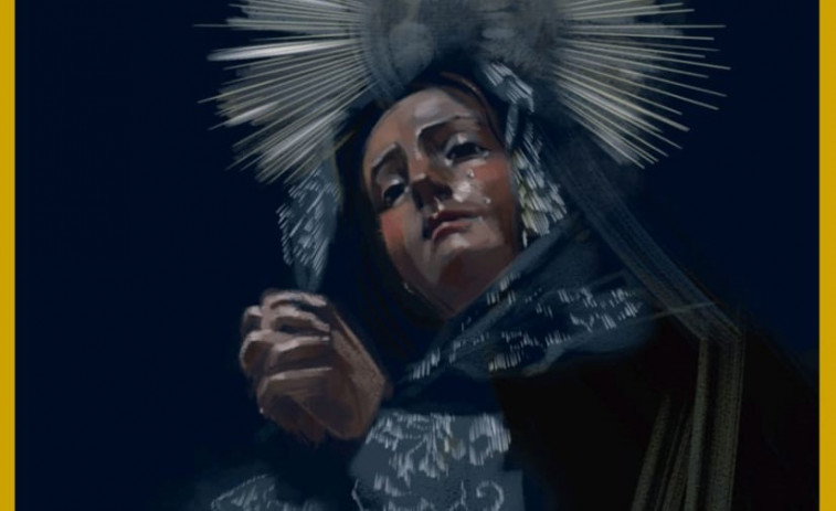 El cartel de la Semana Santa 2025, una imagen de La Soledad de la autora extremeña Lucía Moreno