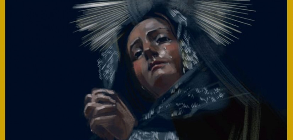 El cartel de la Semana Santa 2025, una imagen de La Soledad de la autora extremeña Lucía Moreno