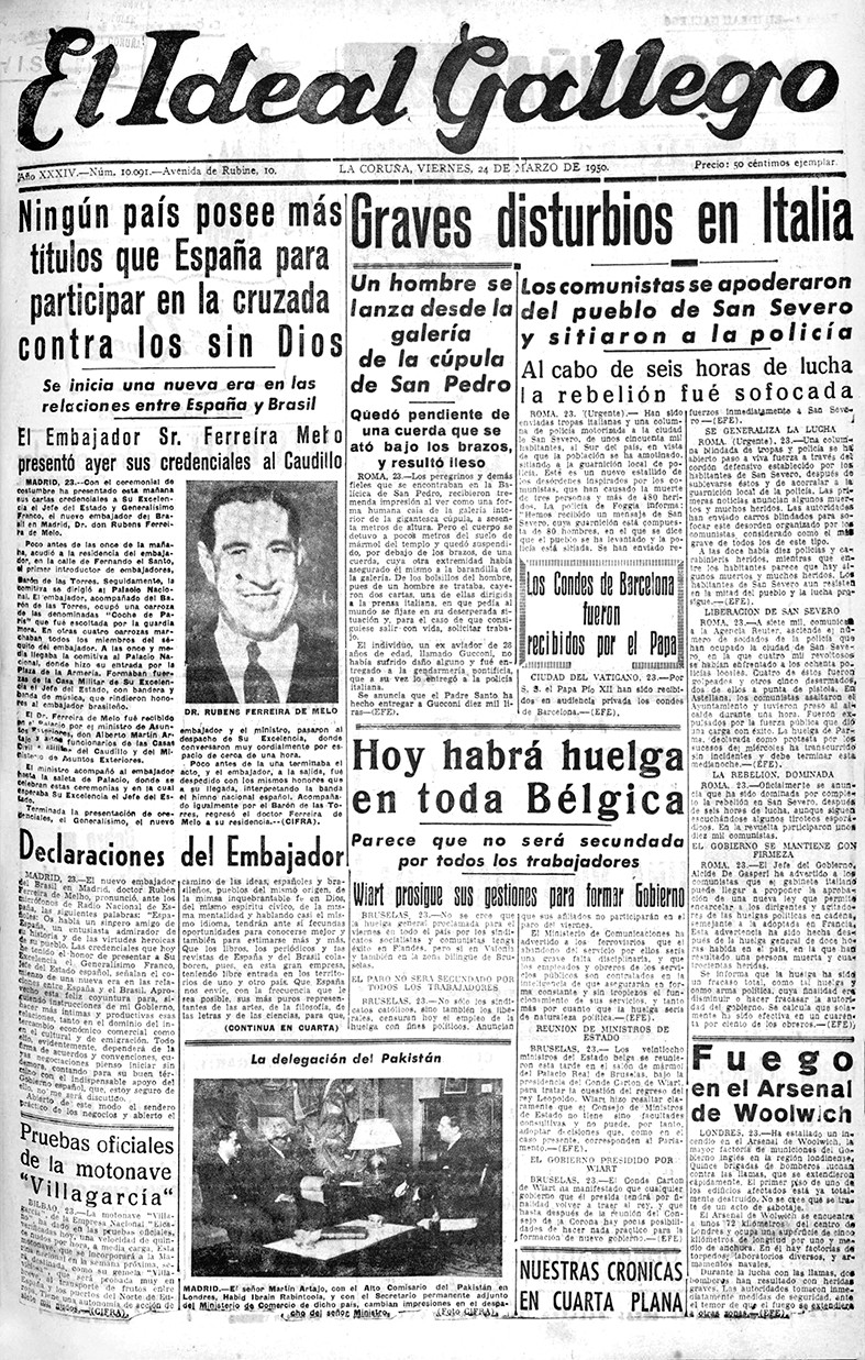 Portada 24 marzo 1950