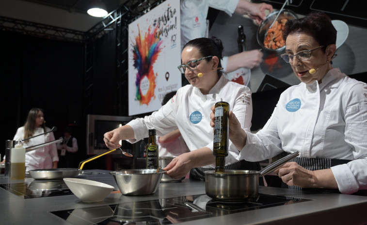 Los límites entre cocina moderna y tradicional se difuminan en un taller con varios platos gallegos