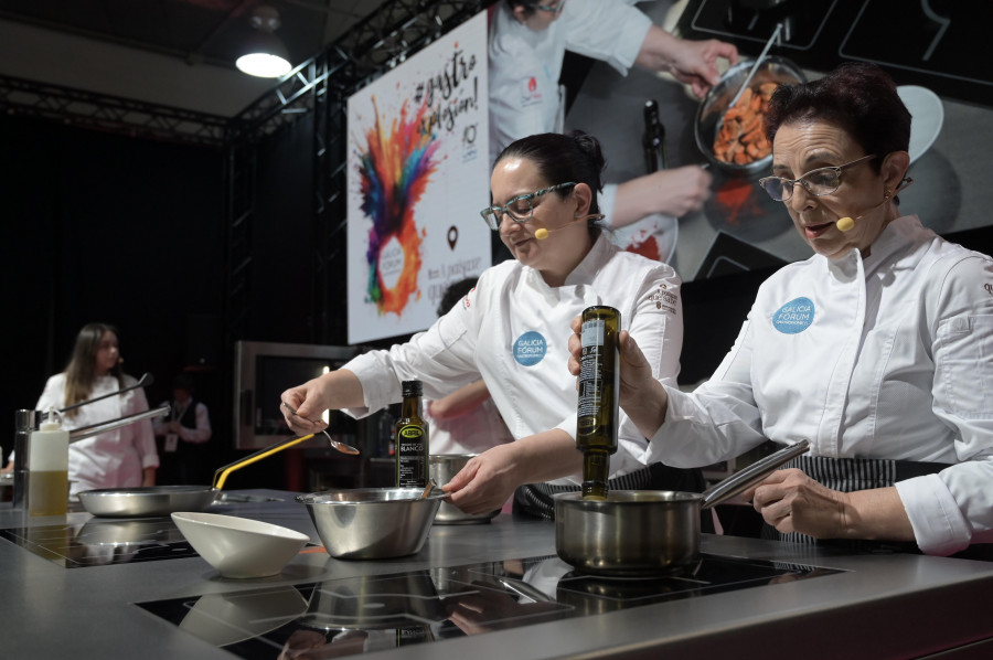 Los límites entre cocina moderna y tradicional se difuminan en un taller con varios platos gallegos