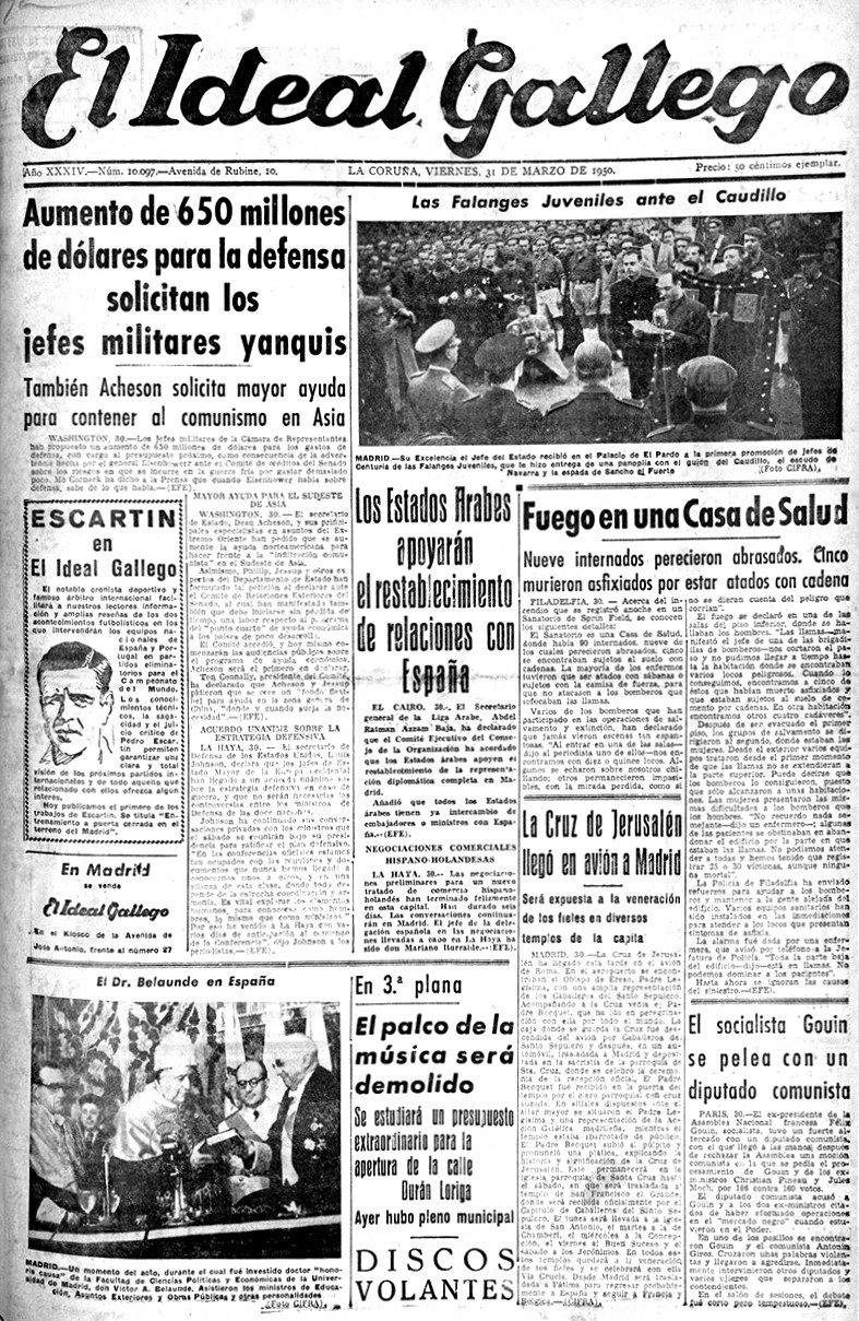 Portada 31 marzo 1950