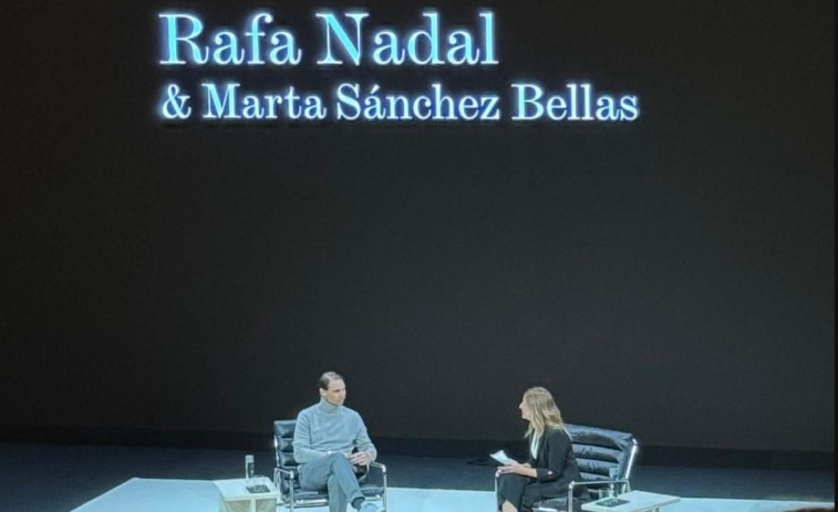 Rafa Nadal visita la sede de Inditex en Arteixo