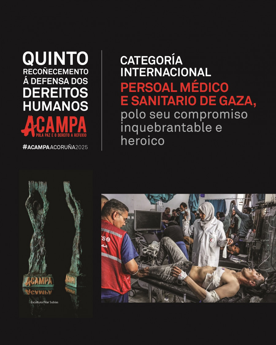 La Red Acampa por la Paz entrega el Reconocimiento Acampa a la defensa de los DDHH 2025