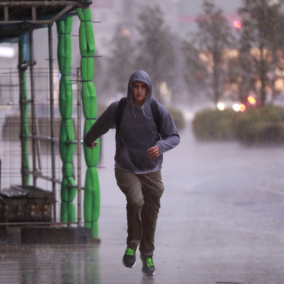 Alerta amarilla en A Coruña por fuertes lluvias y tormentas