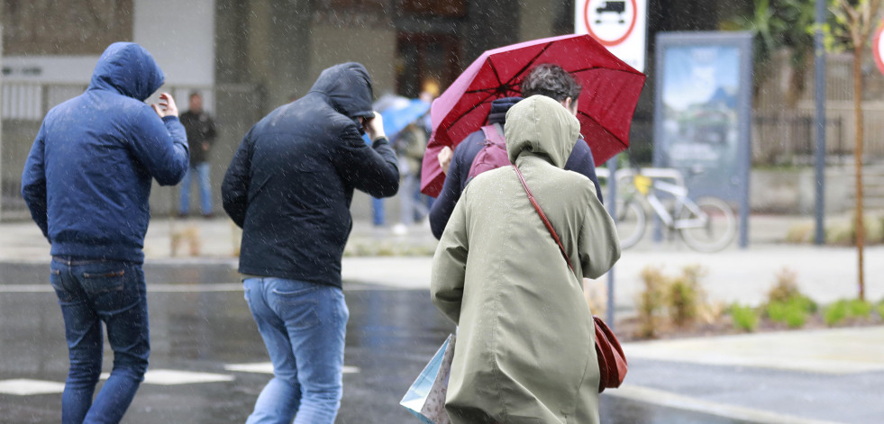 Chubascos intensos en A Coruña
