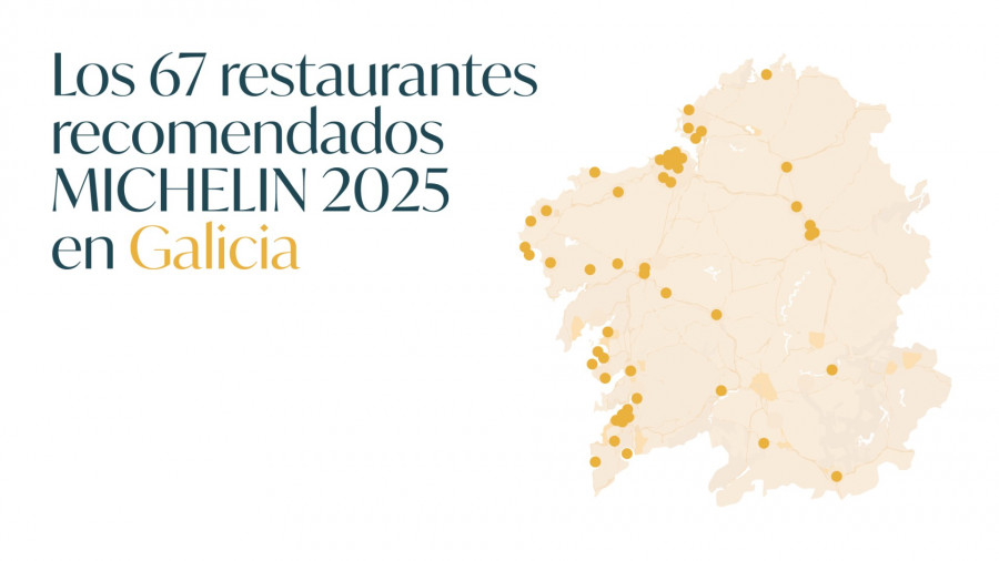 Un total de 67 establecimientos gallegos reciben la placa de recomendación Michelin