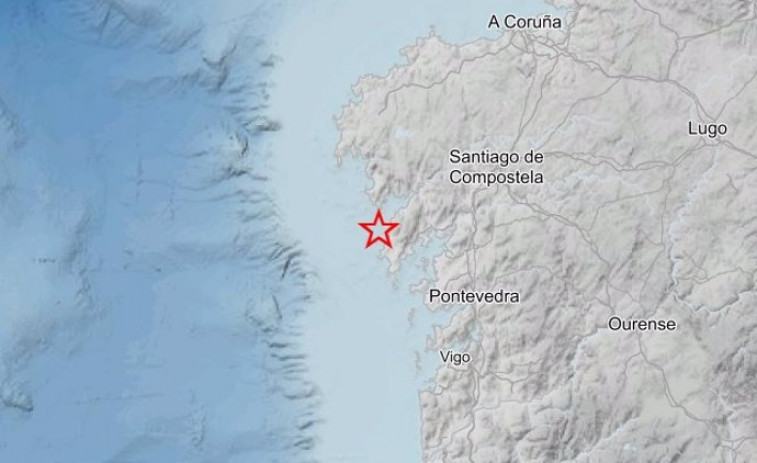 Porto do Son registra un pequeño terremoto en la madrugada de este martes