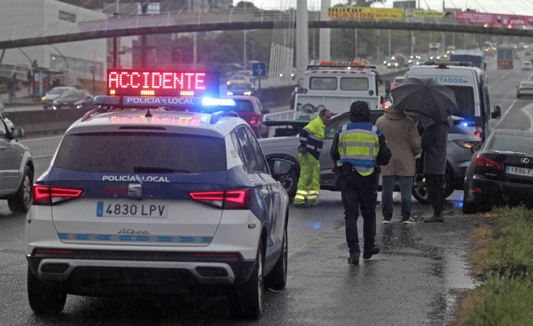 Menos de la mitad de las vías con mayor siniestralidad de A Coruña están en la periferia