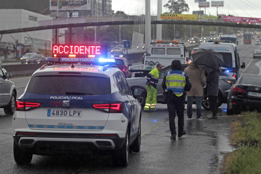 Menos de la mitad de las vías con mayor siniestralidad de A Coruña están en la periferia