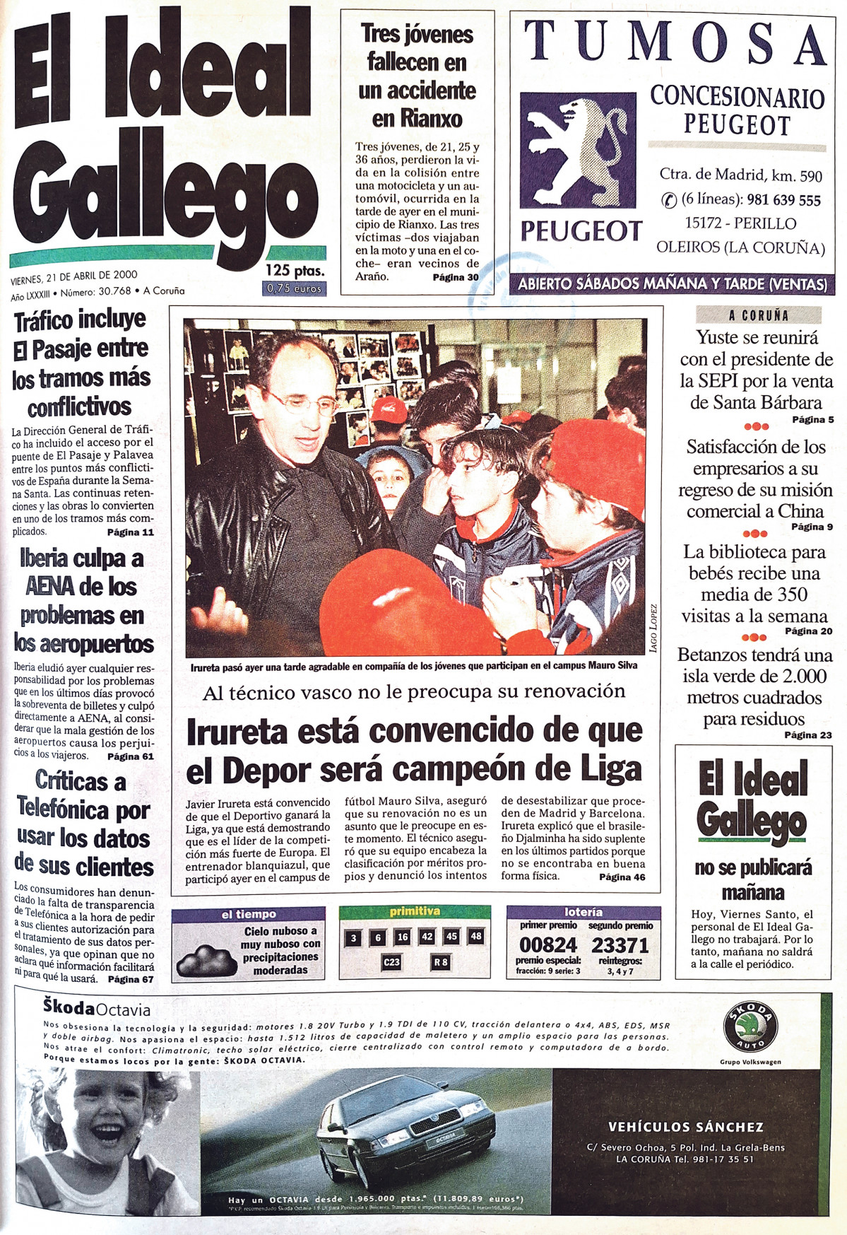Portada 21 abril 2000
