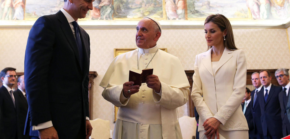 El rey recuerda al papa Francisco como 