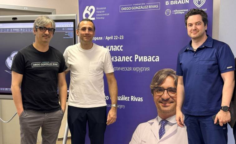 Diego González Rivas lleva la cirugía robótica a Rusia con el apoyo de su Fundación