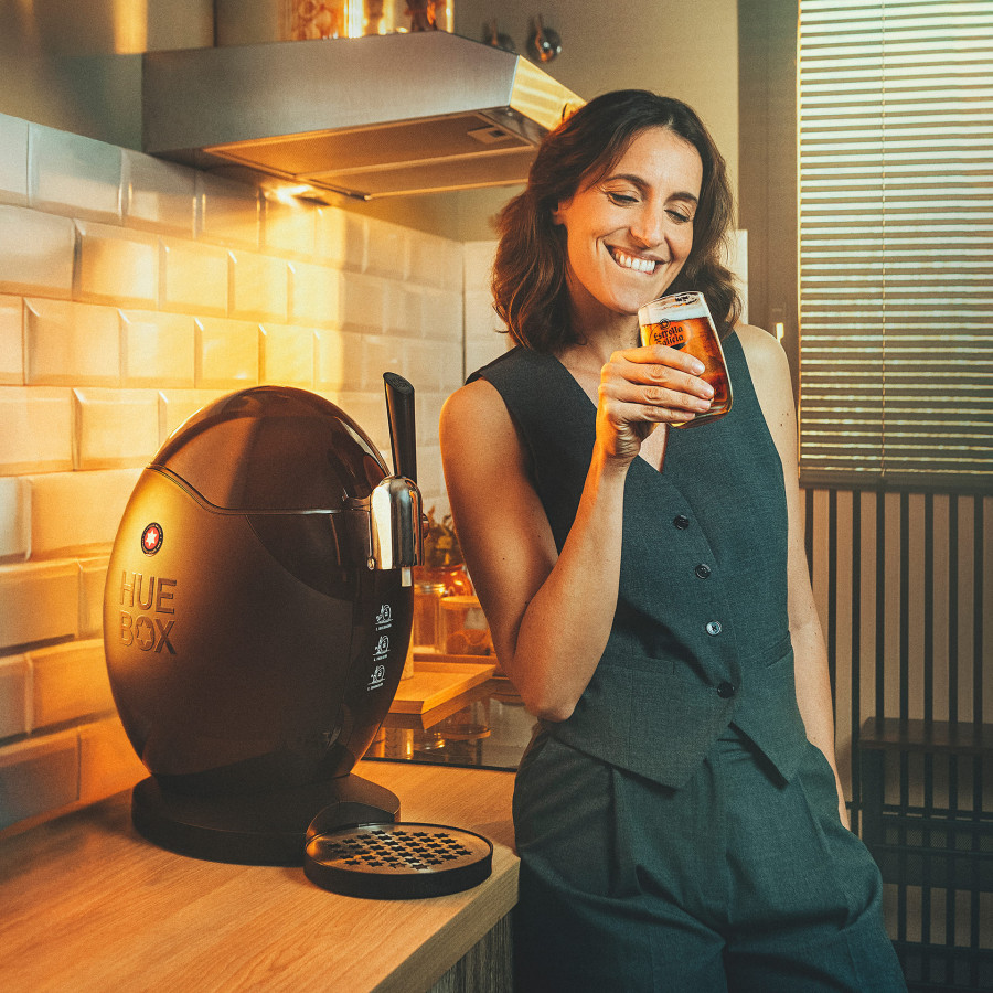 Estrella Galicia presenta Huebox, un dispositivo innovador para disfrutar de la cerveza en casa