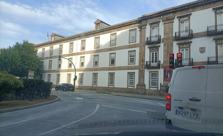 Tráfico en A Coruña: solo algunos semáforos funcionan