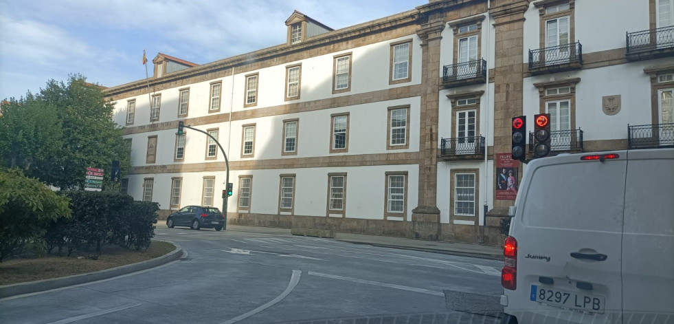 Tráfico en A Coruña: solo algunos semáforos funcionan