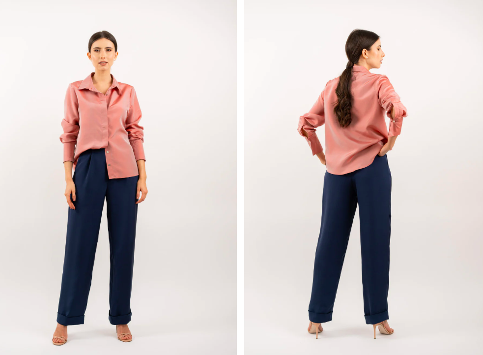 La camisa Peach Whisper de Eternoir