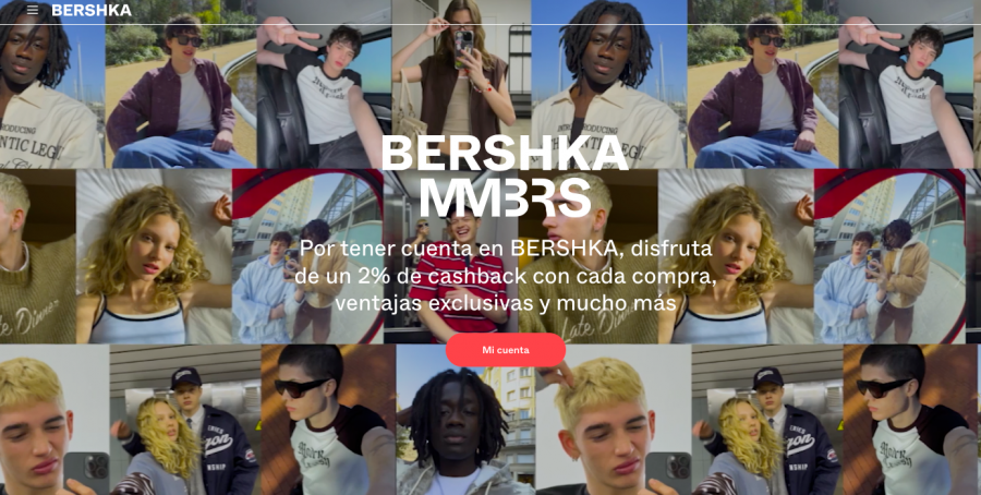Bershka lanza su club de fidelización en España con un 2% de recompensa por cada compra
