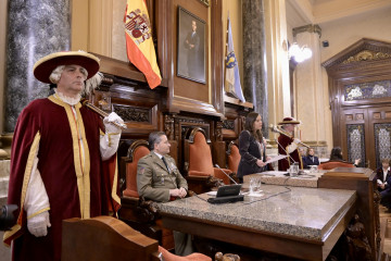 Ines Rey, en un acto en Maria Pita