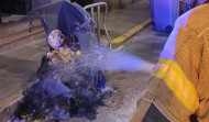 Arde un contenedor de basura en el centro de A Coruña