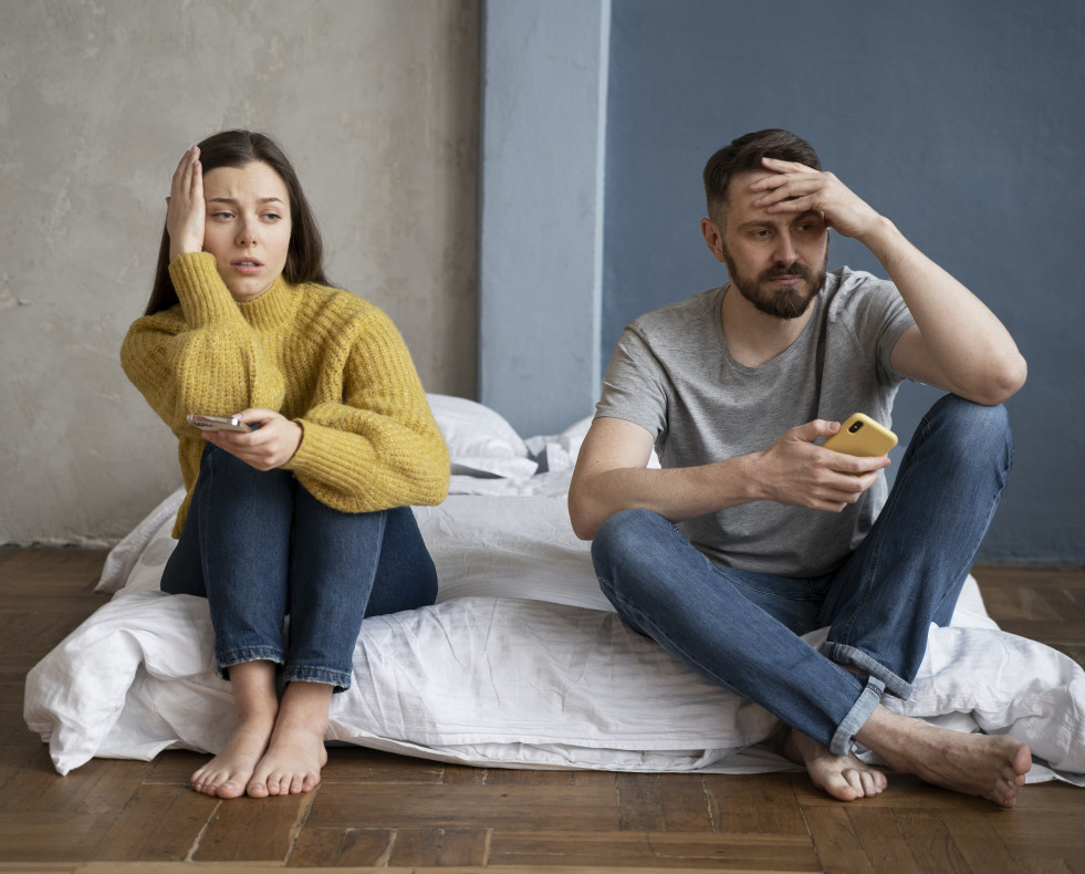 Pareja con problemas de comunicacion