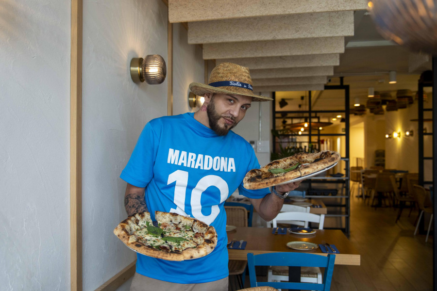 La pizza de A Coruña que pedía Maradona después de entrenar