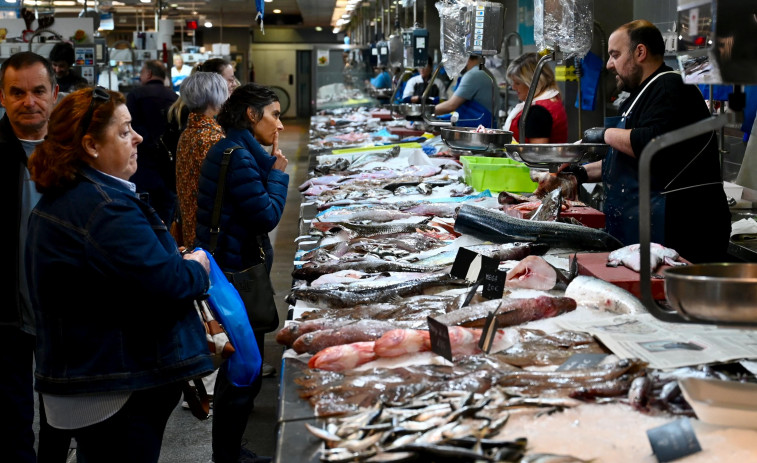 Las pescaderías, el puesto mayoritario en los mercados municipales coruñeses