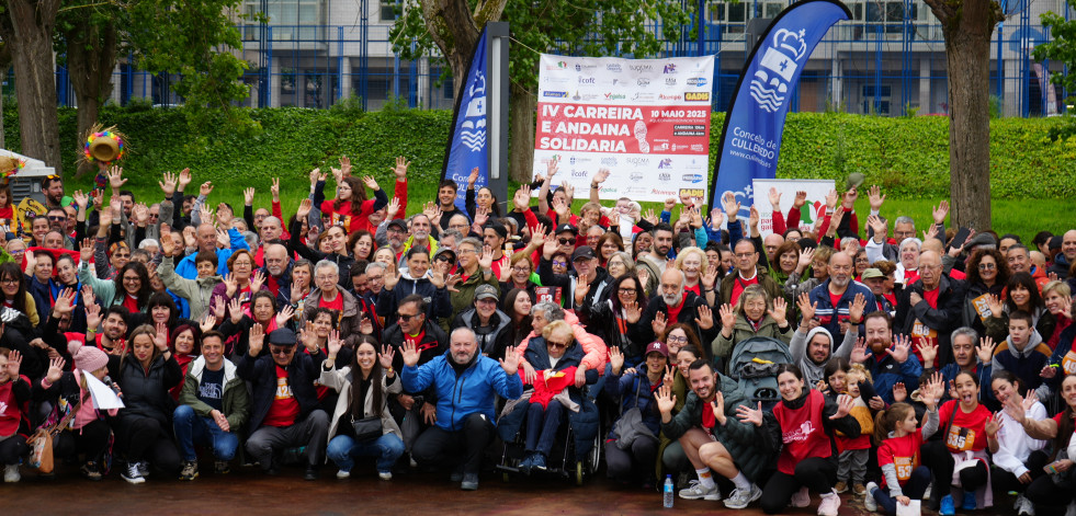 Medio millar de personas participan en la IV Carreira e Andaina Solidaria por el Parkinson en Culleredo