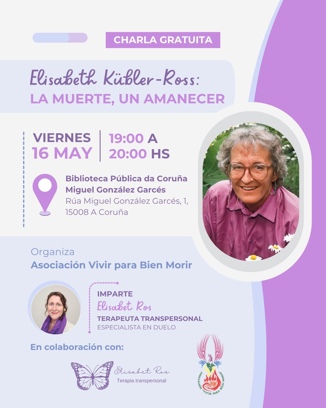 Charla sobre el proceso de morir en la Biblioteca Pu00fablica de A Coruu00f1a