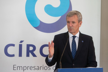 El presidente de la Xunta, Alfonso Rueda, interviene en el foro 'Galicia 2035. Estrategias para el futuro'