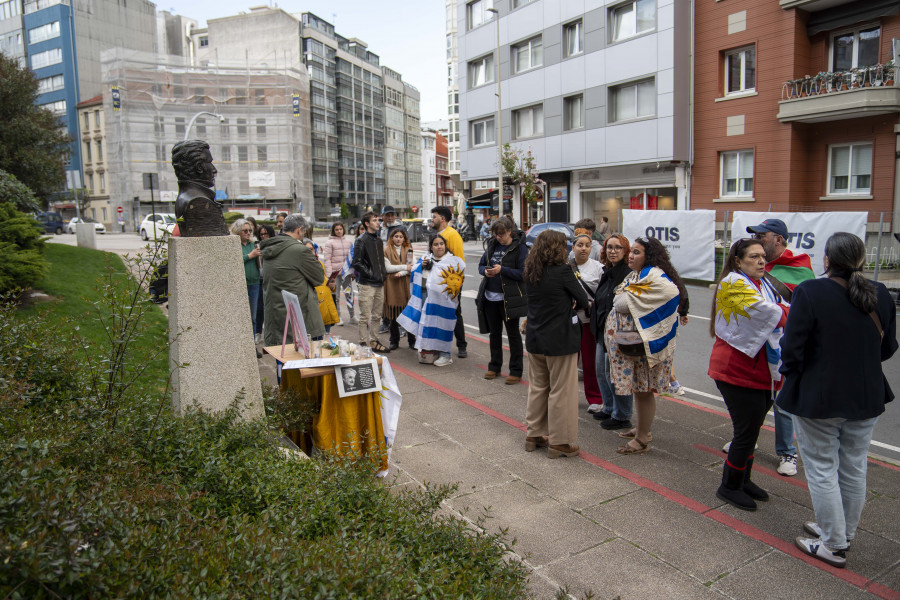La comunidad de Uruguay en A Coruña se reúne para recordar a José Mujica