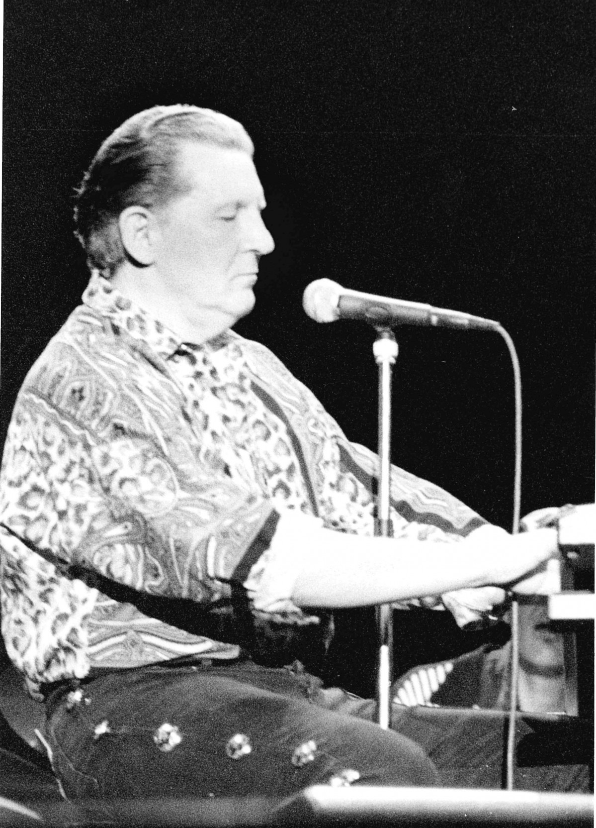 Jerry lee lewis concierto mil au00f1os 1993 estadio riazor Archivo El Ideal Gallego