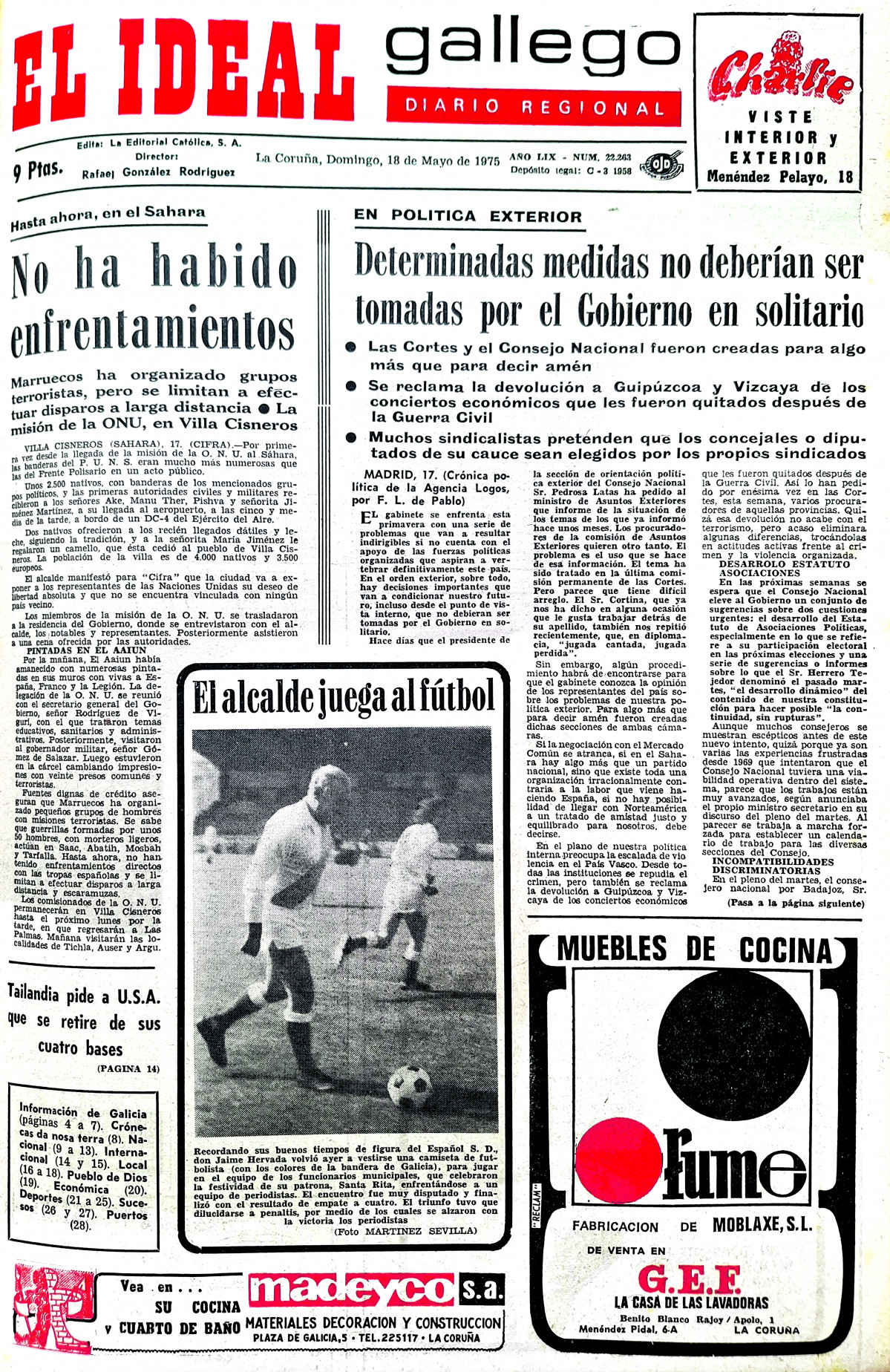 Portada 18 mayo 1975
