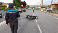 Un herido en Sada tras chocar un coche y una moto
