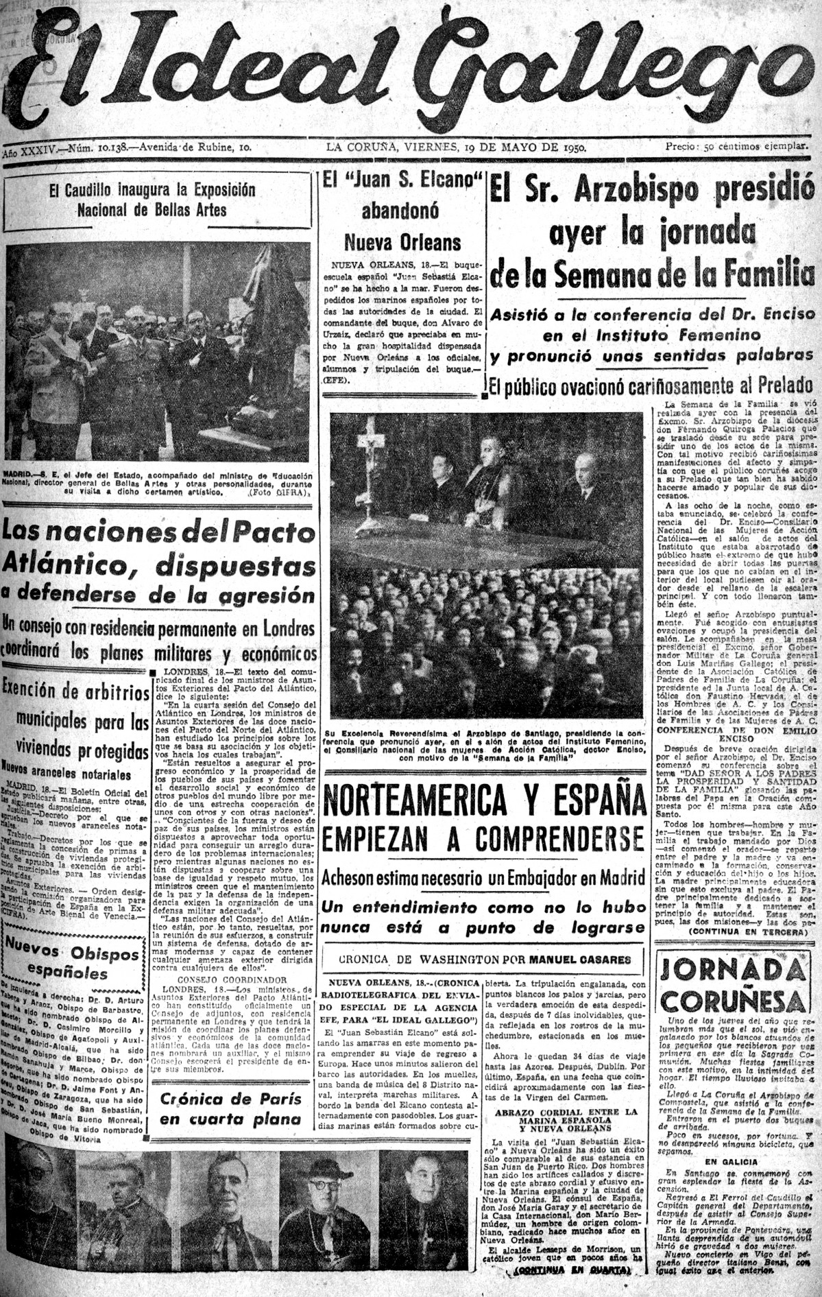 Portada 19 mayo 1950