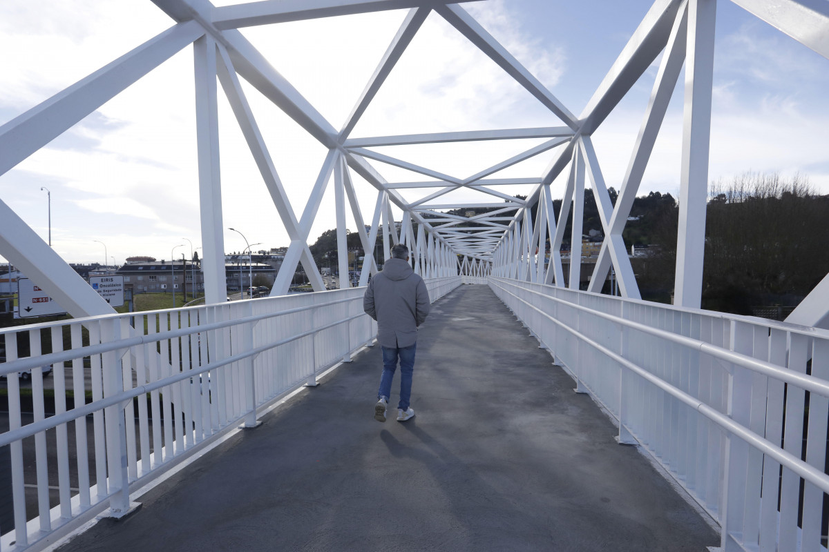 La mu00e1s reciente pasarela de la ciudad es la de Pedralonga, que se inauguru00f3 en febrero de 2024