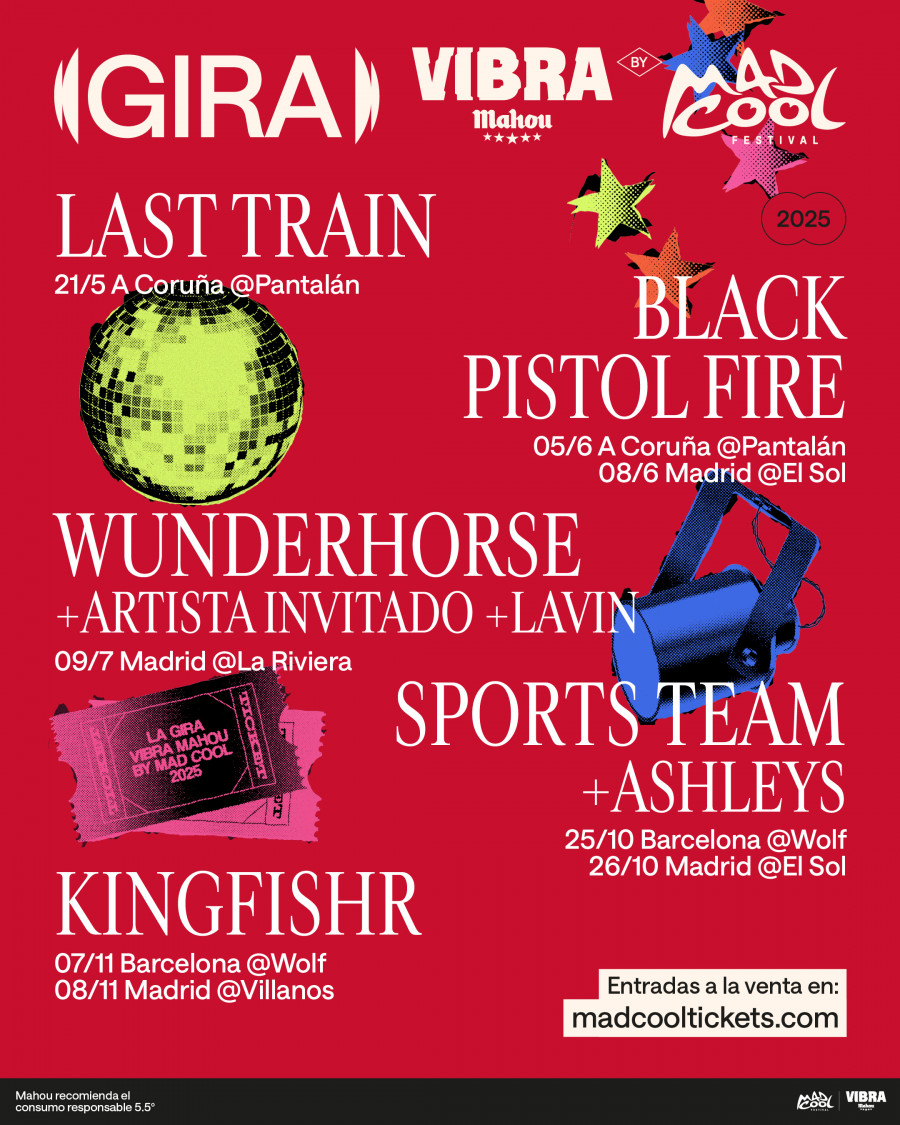La Gira Vibra Mahou by Mad Cool arranca en A Coruña con Last Train y Black Pistol Fire
